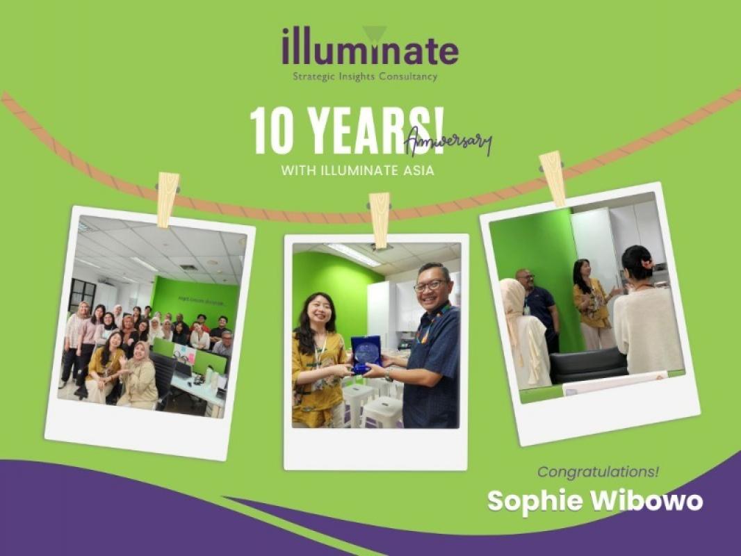 Congratulations to Sophie on Celebrating 10 Years with Illuminate Asia