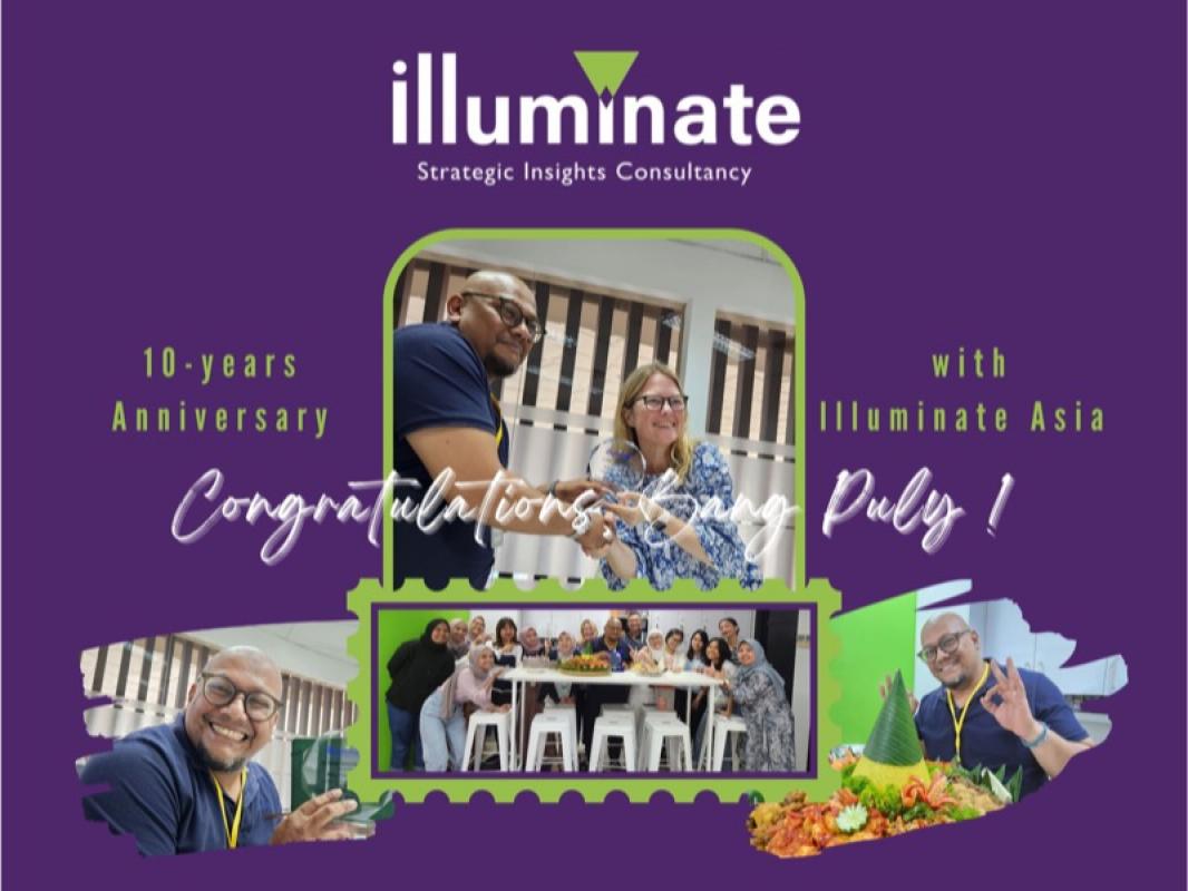 Congratulations Puly on 10 years with Illuminate Asia!